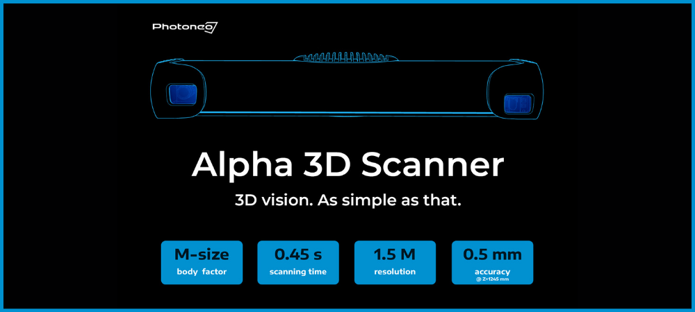 New Alpha 3D Scanner for simple logistics applications