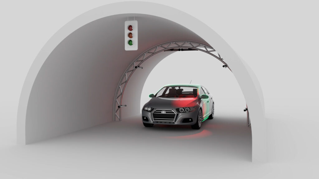 3D inspection of large objects, such as car. 