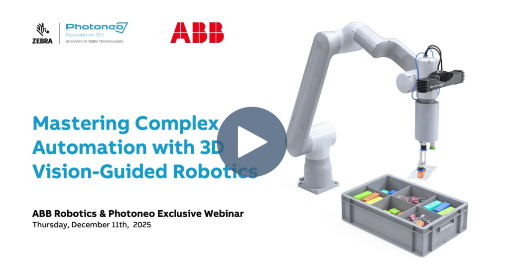 Watch Photoneo and ABB Robotics webinar on demand for free